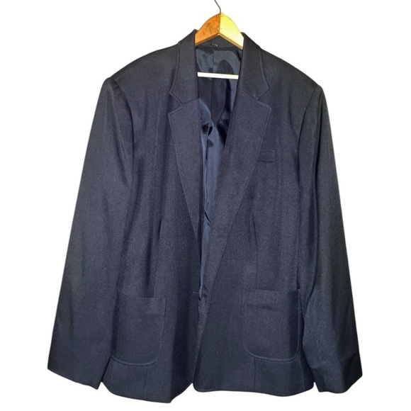 Doc & Amelia 22W plus size blazer businesss casual career wear blue professional - Picture 1 of 11